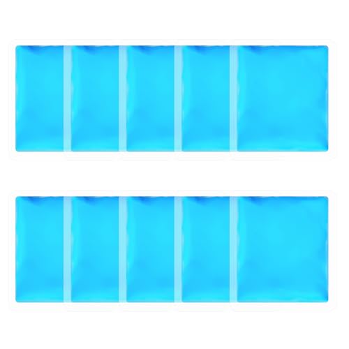Reusable Ice Packs for Injuries, 10 Pack Round Ice Packs for Face - size: 3.15x 3.55 Inch