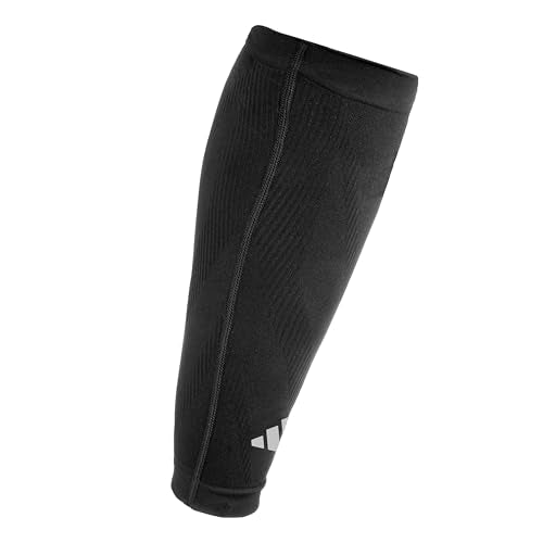 adidas Aeroready Compression Calf Sleeves, Lightweight, Moisture-Wicking Calf Compression Sleeves - color: Black V1