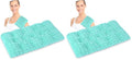 REVIX 6 * 12" Moist Heating Pad Microwavable, Reusable Microwave Heating Pads for Joints, Weighted Heat Packs with Flaxseeds for Shoulders, Neck, Back, Unscented (Pack of 2) - size: 6 x 12" (Pack of 2), style: Green