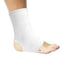 AZMEC Ankle Support Sleeve Open Heel, Light Elastic & Breathable Knitted Fabric for Sprained Ankle, Achilles Tendonitis, Plantar Fasciitis, & Injured Foot Medium Compression - For Men Women Kids - - size: Small