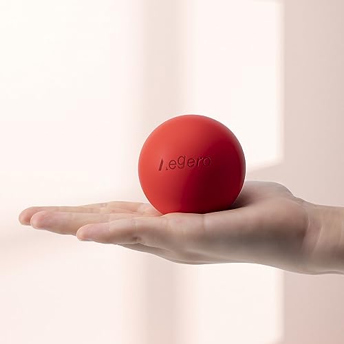 Massage Lacrosse Balls for Myofascial Release (2Pack, Rose Red and Purple) - color: Rose Red/Purple