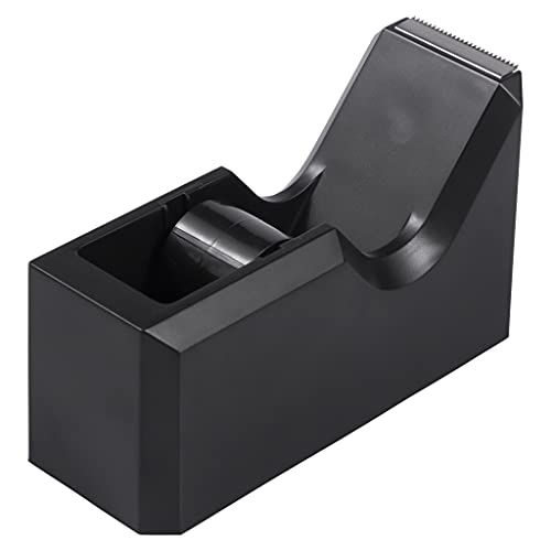JAM PAPER Colorful Desk Tape Dispensers - Black - Sold Individually - color: Black, size: Pack of 1