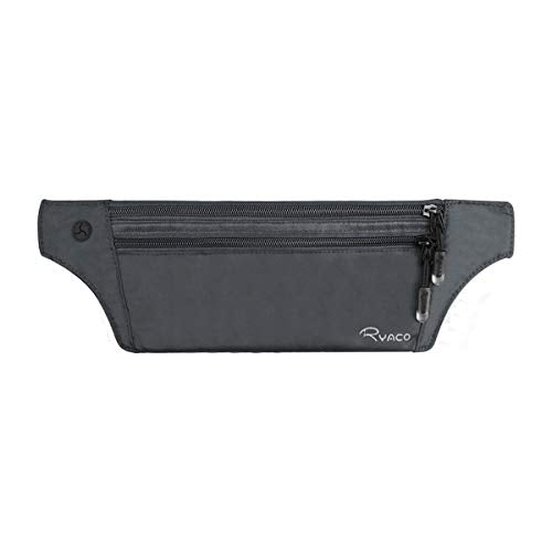 Ryaco Travel Money Belt, Slim RFID‑Blocking Hidden Waist Pouch - color: Gray
