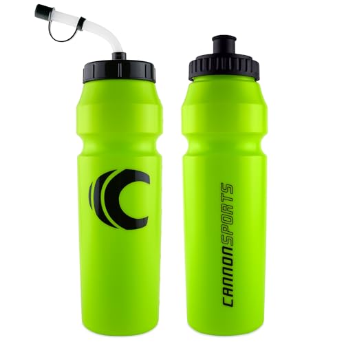 Cannon Sports 1 Liter Sports Water Bottle, 2 Lids, BPA-Free (Lime Green) - color: Lime Green