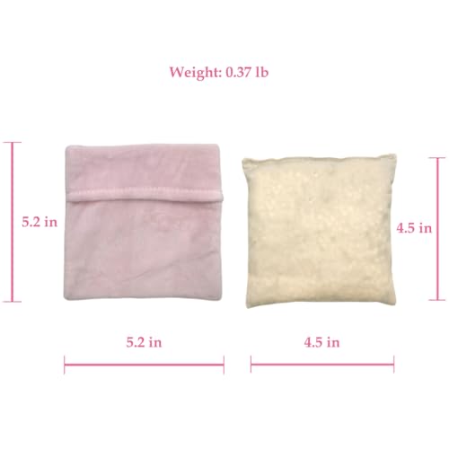 Microwavable Heating Pad, Moist Heat Pad for Pain Relief, Cramp, Menstrual, Tension and Stress, Heat Compress Wrap for Neck, Back, Shoulder, Muscle, Abdomen, Joint (2 Mini Pink) - style: 2 Mini Pink
