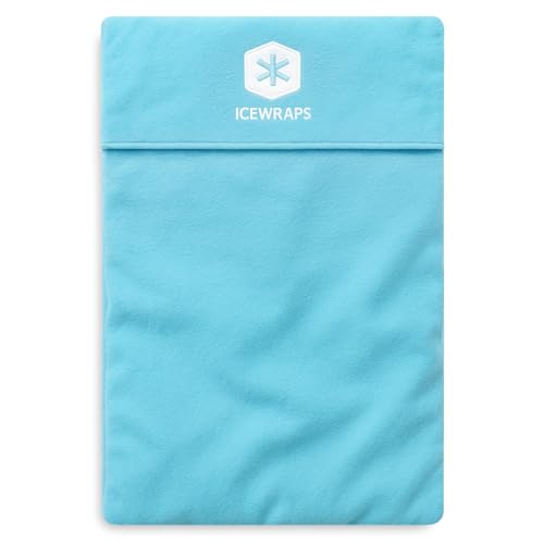 ICEWRAPS Fabric Cover for 10 x 14 Clay Pack, Reusable Ice Pack Cover - Blue - size: 10”x14”, style: Fabric Cover Only