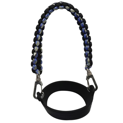 Water Bottle Handle Strap - color: Camo Blue/Black