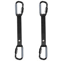 Fence Hooks for Baseball Bag, Softball, Camping, Multifunctional Carabiner Hanging Backpack, Water Bottle (Black) (2)