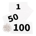 Azarxis Running Bib Competitor Numbers with Safety Pins, Tyvek Tearproof Waterproof 4"x7" / 6"x7.5" for Marathon Races Events - color: #01 [4"x7"] Numbers 001-100