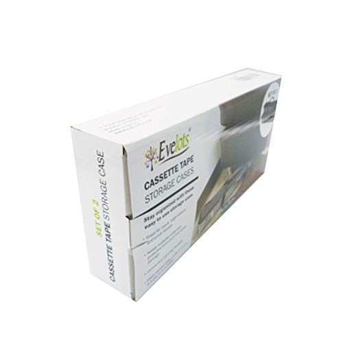 Evelots Cassette Tape Storage Bag, Holds 100 Tapes with Cases - size: 2-Pack (Holds 50), style: Cassette Tape Bag