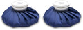 BICAREE Ice Cold Pack Reusable Ice Bags Hot Water Bag for Hot & Cold Therapy and Pain Relief with Cover, No-Leak Elastic Breathable Ice Bag, Size 6" Dark Blue (Pack of 2) - size: 6'' (Pack of 2)