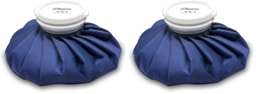 BICAREE Ice Pack for Injuries Reusable, Ice Bags Hot Water Bag for Hot & Cold Therapy and Pain Relief with Cover, No-Leak Elastic Breathable Ice Bag, Size 11" (Pack of 2) - size: 11'' (Pack of 2)