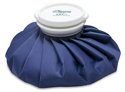 BICAREE Ice Pack for Injuries Reusable, Ice Bags Hot Water Bag for Hot & Cold Therapy and Pain Relief with Cover, No-Leak Elastic Breathable Ice Bag, Size 9" - size: 9''