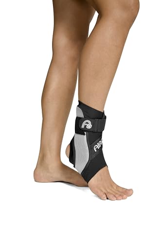 AIRCAST A60 Ankle Support Brace, Left Foot, Black, Medium (Shoe Size: Men's 7.5-11.5 / Women's 9-13) - color: Black (Left Foot), size: Medium