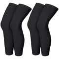 Skylety Compression Leg Sleeves Men Women - color: Black, size: Large