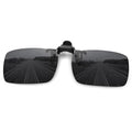 MEETSUN Polarized Clip On Sunglasses for Men Women, Fit Over Glasses - color: 1pack-black