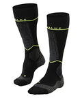 FALKE Men's Impulse Running Socks, Knee High, Stabilizing, 1 Pair - color: Black (Black-lightning 3171), size: 9.5-12