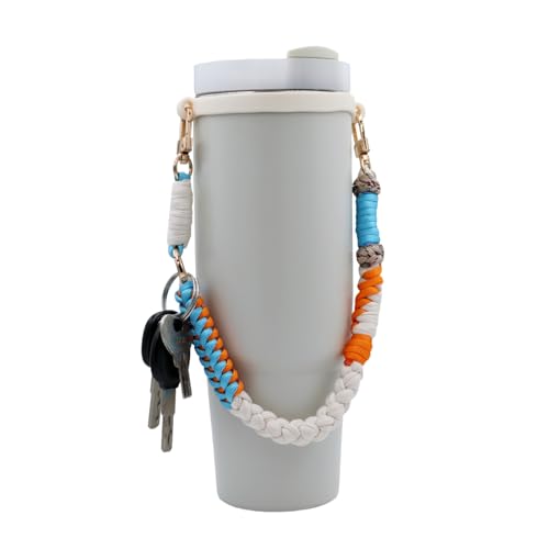 Outman Sport Water Bottle Handle Strap Holder Sling Cup Handle - color: White/Orange/Blue