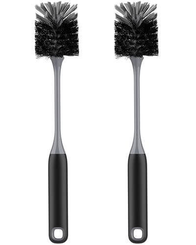 ROSEOK Bottle Brush, Water Bottle Brush, Flexible Bottle Brush, Cup Cleaner - color: Black