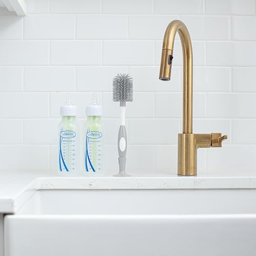 Dr. Brown's Soft Touch Baby Bottle Cleaning Brush, Gray, 1-Pack - style: Gray