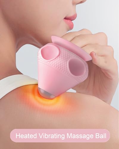 Mini Heated Massage Ball with Vibration and Suction Base