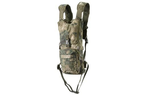 Lancer Tactical Lightweight Nylon Hydration Backpack - Ideal for EDM Music Festivals, Hiking, Running, Cycling, Airsoft, Hunting, and Climbing - color: ATFG