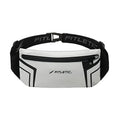 Fitletic Modern Sports Running Belt For Men & Women – Water Resistant Pouch - Fits All Smart Phones- Lightweight, Low Profile Design –Lycra Coated With Inner Card Organizer Pocket - color: Silver