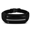 Waist bag - Hydration Running Belt with Water Bottle Holder for Men & Women – Waterproof Waist Pack for Running, Hiking & Cycling, Bounce Free Sport Fanny Pack. - color: Black