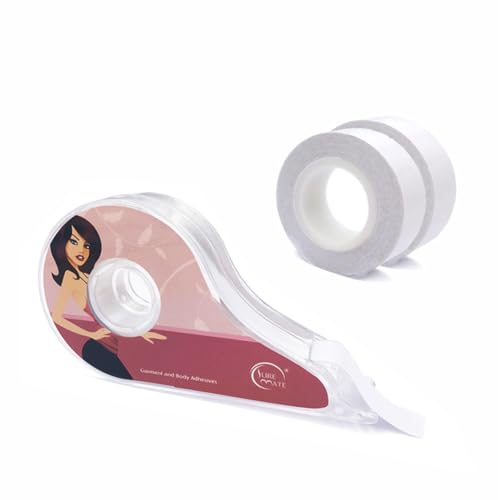 Body Tape, Medical Grade Double Sided Tape with Dispenser for Body and Clothes