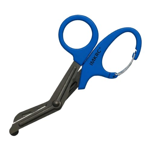 Small Trauma Shears with Clip, Nurse Bandage Scissors (Blue, 15cm) - color: Blue, size: 15cm