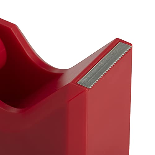 JAM PAPER Colorful Desk Tape Dispensers - Red - Sold Individually - color: Red, size: Pack of 1