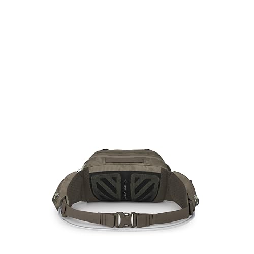 Osprey Seral Biking Waist Pack with Hydraulics Reservoir for Men & Women, Hydration Belt with Water Bladder - color: Pediment Grey Dust Print, style: 7l