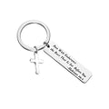 MAOFAED Religious Jewelry Bible Verse Keychain Run With Endurance the Race That Is Set Before You Keychain (KR-Run with Endurance)