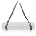 Slim Panda Yoga Mat Strap, Adjustable Soft Cotton Carrier - color: Dark Gray, size: 72 inches