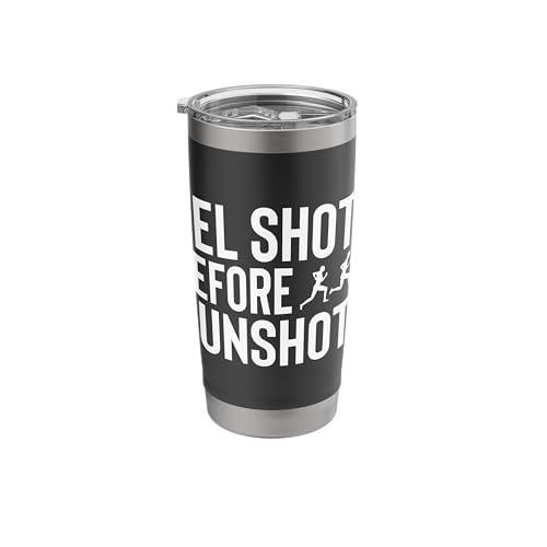 Gel Shots Before Gunshots Half Marathon 13.1 Runner Stainless Steel Insulated Tumbler