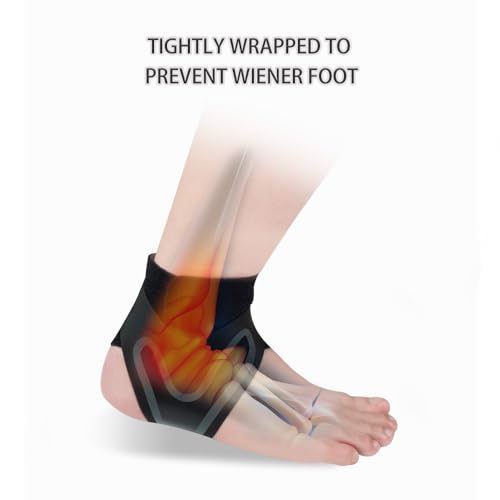 Adjustable Ankle Brace 2-Pack Large – Breathable Compression Sleeve - size: Large
