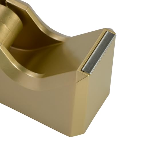 JAM PAPER Colorful Desk Tape Dispensers - Gold - 3/Pack - color: Gold, size: Pack of 3