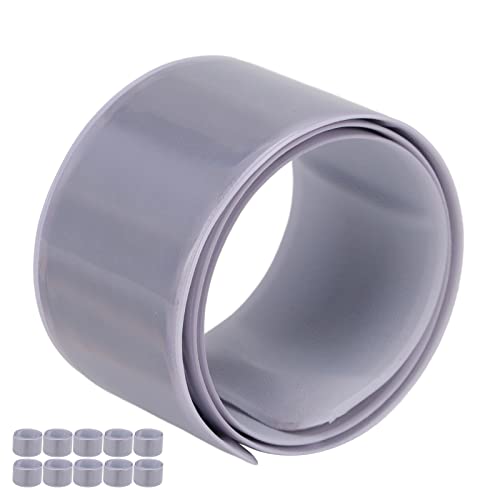 Socobeta Slap Bands, Reflective Arm Band Visible Highly Elastic Dazzling Light for Sports (Silver)