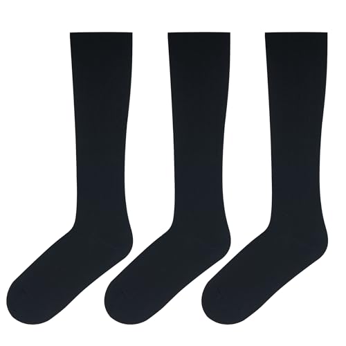 Knee High 8-15 mmHg Graduated Compression Socks 3-Pack - size: Shoe Size: 13-15