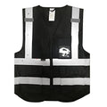 Salzmann Safety Vest | Hi Vis Reflective Vest | US ANSI/ISEA 107 - color: Black, size: XX-Large-3X-Large