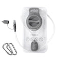 HEIKLN Hydration Bladder 1.5L-2L-2.5L-3L,Leak Proof Water Reservoir, BPA Free Military Water Storage Bladder Bag Hydration Pack Replacement Easy Clean for Bicycling Hiking Camping Hunting Running - color: 1.5L White