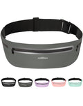 Running Belt for Women & Men-Ultra Light Slim Running Belts - color: Grey