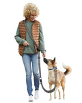 Hands Free Dog Leash, Multifunctional Crossbody Dog Leash - color: Gray, size: Large-5.9-9.5ft