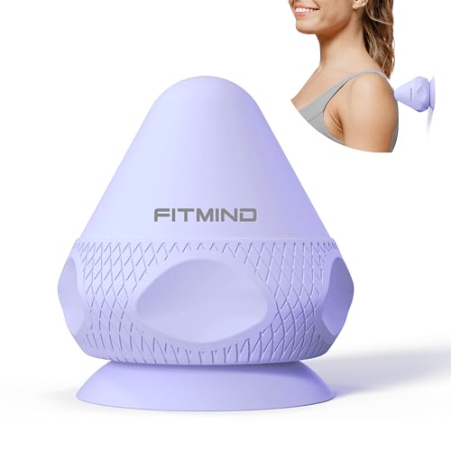 Mountable Self-Massage Ball Handfree with Suction Cup,Deep Tissue Back Sore Muscle Knot Massager,Myofascial Release,Manual Massage Balls, Foot Plantar Fasciitis, Back Stress Relief - Purple - color: Purple