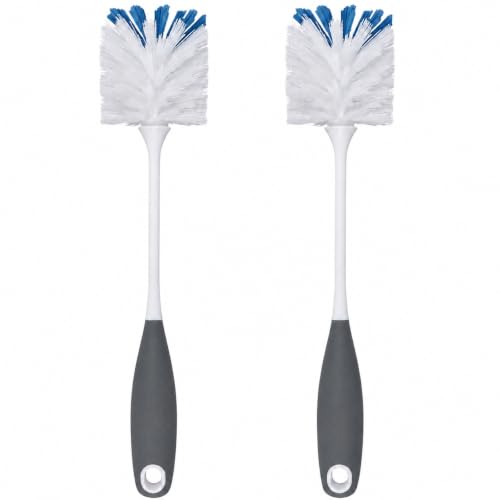 2 Pack Bottle Scrubbing Brushes - color: Gray