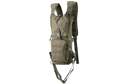 Lancer Tactical Lightweight Nylon Hydration Backpack - Ideal for EDM Music Festivals, Hiking, Running, Cycling, Airsoft, Hunting, and Climbing - color: OD Green