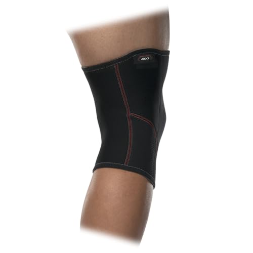 McDavid Knee Compression Sleeves. Lightweight Neoprene Support, Men/Women, for Left & Right Knee, Fits Men & Women, Includes 1 Sleeve, Black - size: XLARGE