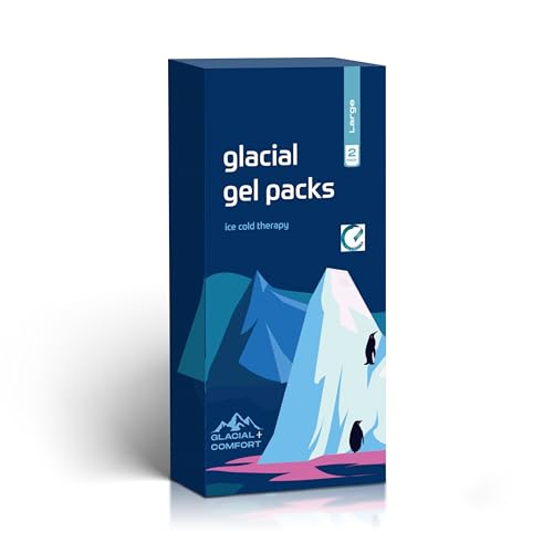 Glacial Comfort Gel Ice Pack for Back Pain - (15" x 11") Reusable Cold Pads for Hip, Knee, Shoulder Injuries, Muscle Strains, Migraine & Postpartum Recovery - Compression Pad. - size: Large (15" x 11")