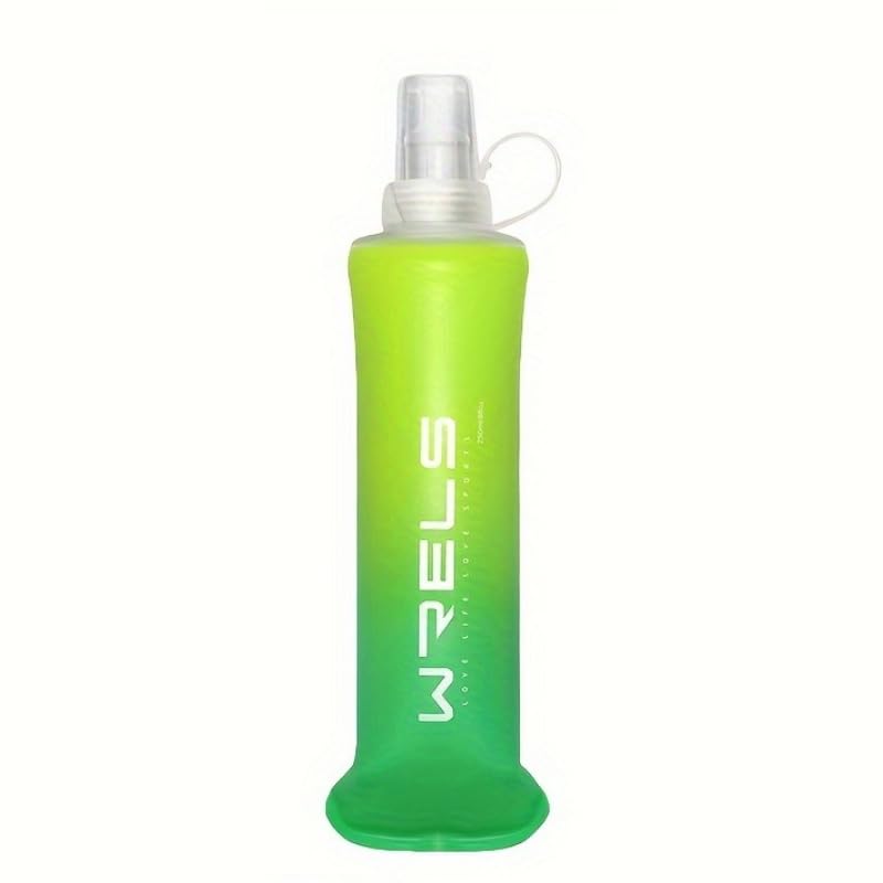 1 pcs 250ml Soft Flask Folding Collapsible TPU Water Bottle for Outdoor Running Hiking Cycling