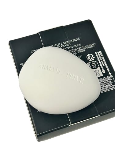 GIORGIO ARMANI Ceramic Massage Stone Small Travel Size 2.5 L x 2 White - 2603